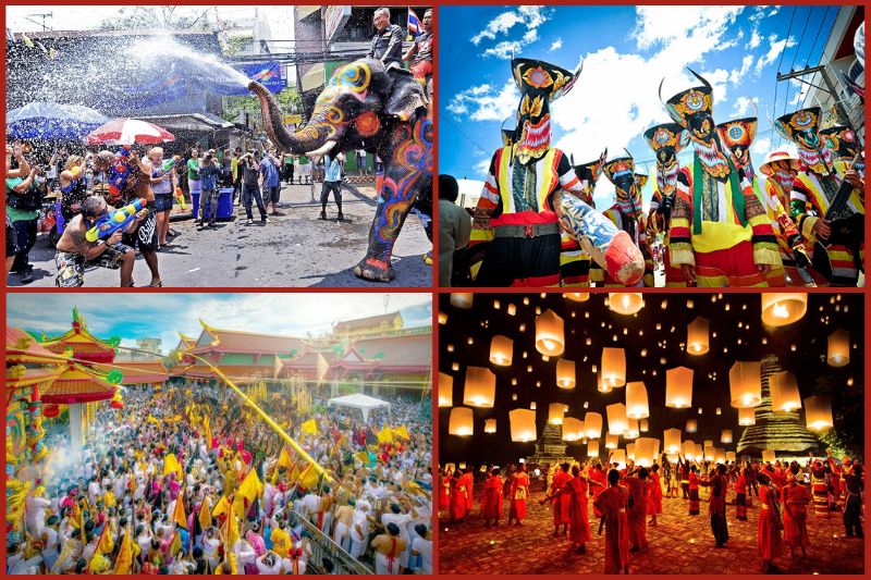 Muchos festivales únicos en Tailandia